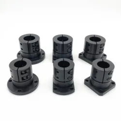 Flange Type Shaft Support Standard Extened Guide Open Type Double-sided Cutting Flange Shaft Bracket DXZRBL DXZRB diameter 8-50m