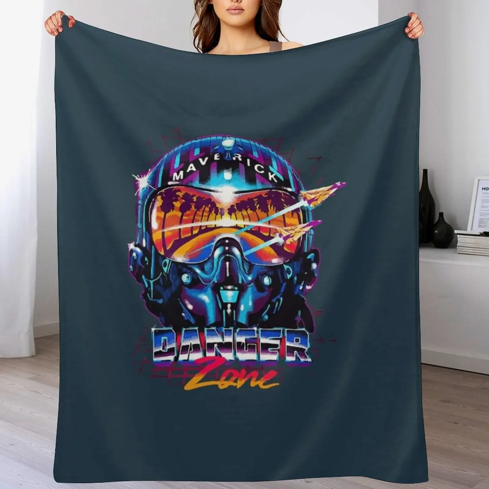 

Maverick Danger Zone Throw Blanket Warm Accent Blanket for Living Room Decoration