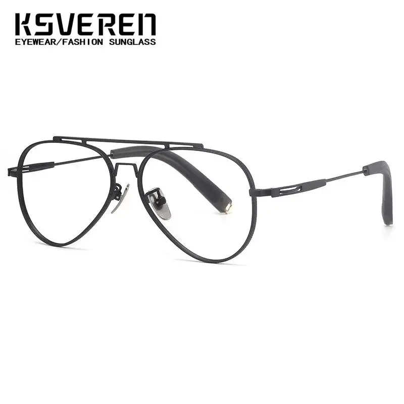 2024 новые модные очки-авиаторы, винтажные титановые очки для чтения, роскошная оправа для очков по рецепту от 0 +0,5 до +6,0