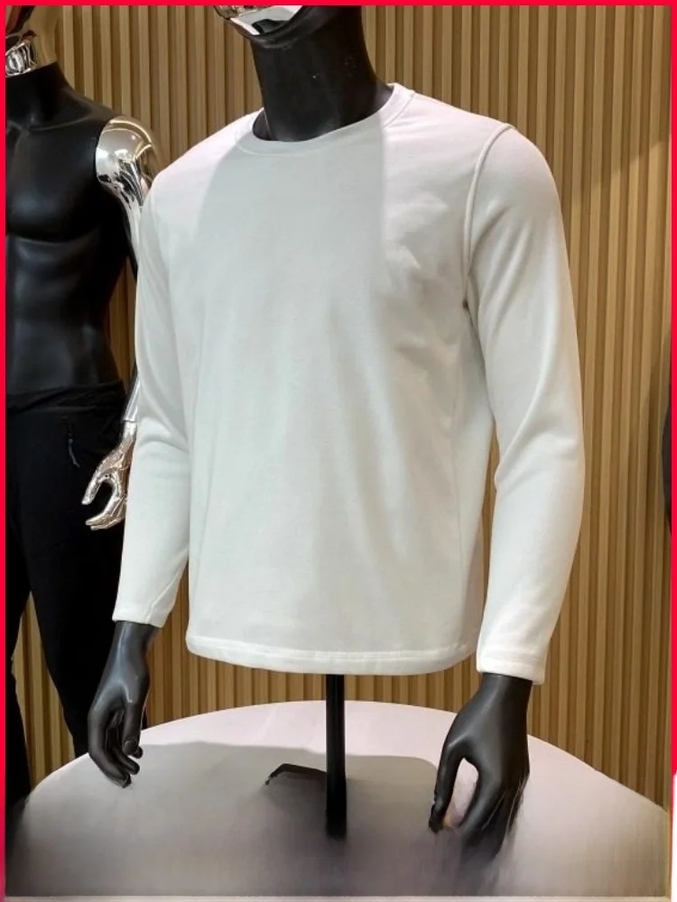 

Новая модная теплая толстовка из прочной ткани с длинными рукавами и круглым вырезом, наполненная белым гусиным пухом