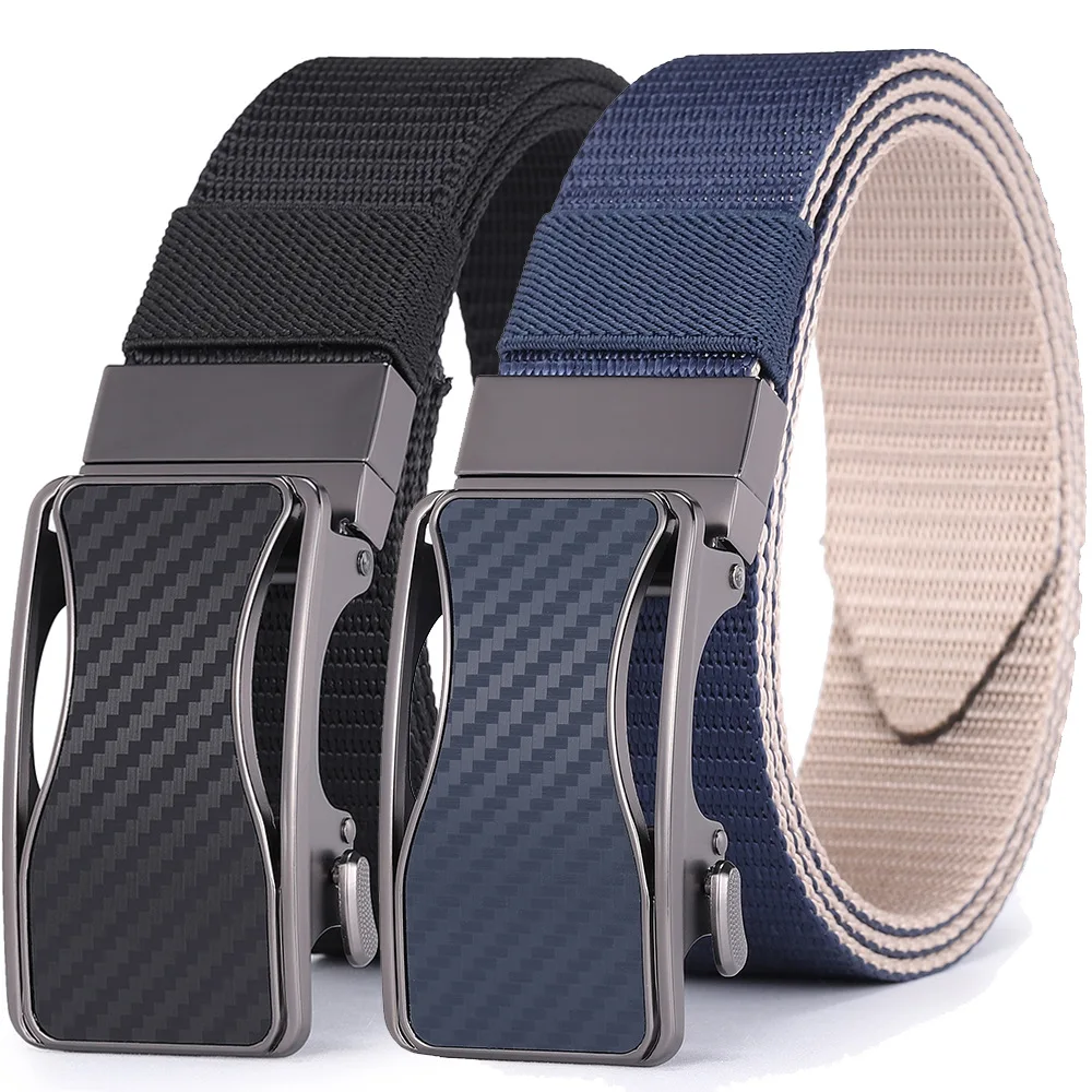 Rotatable Buckle Nylon Woven Men’s Designer Belts Casual Versatile Belt Alloy Buckle Canvas Tactical Belt Men Waist Belt Luxury