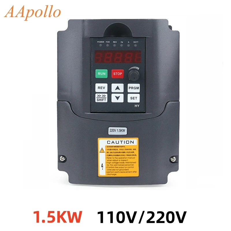 HY Variable Frequency Drive 110V 220V 0-400Hz 3P Output 1.5KW VFD Huanyang Inverter for CNC Spindle Motor Speed Control