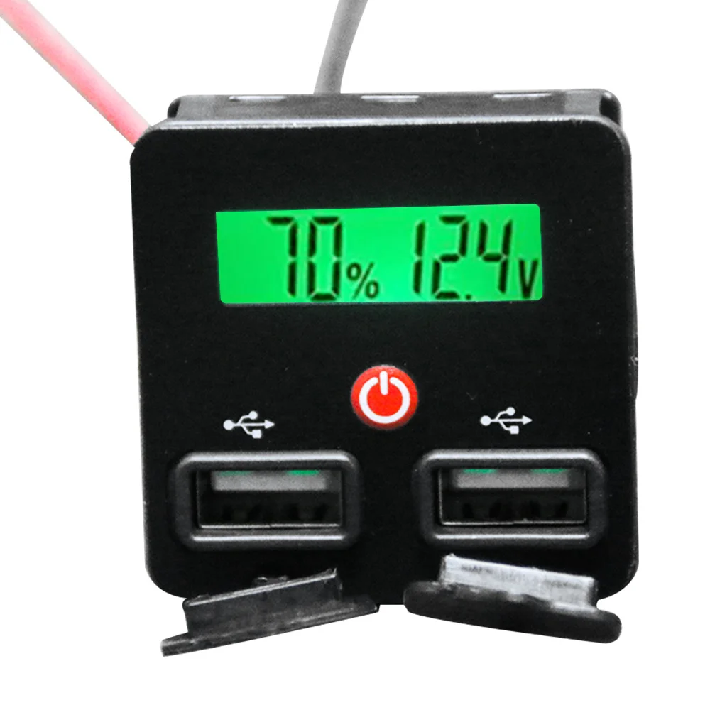 JS-CU3 12V/24V Battery Capacity Indicator Voltmeter High-Precision LED Digital Display 3S-6S Lithium Battery Tester USB Interfac