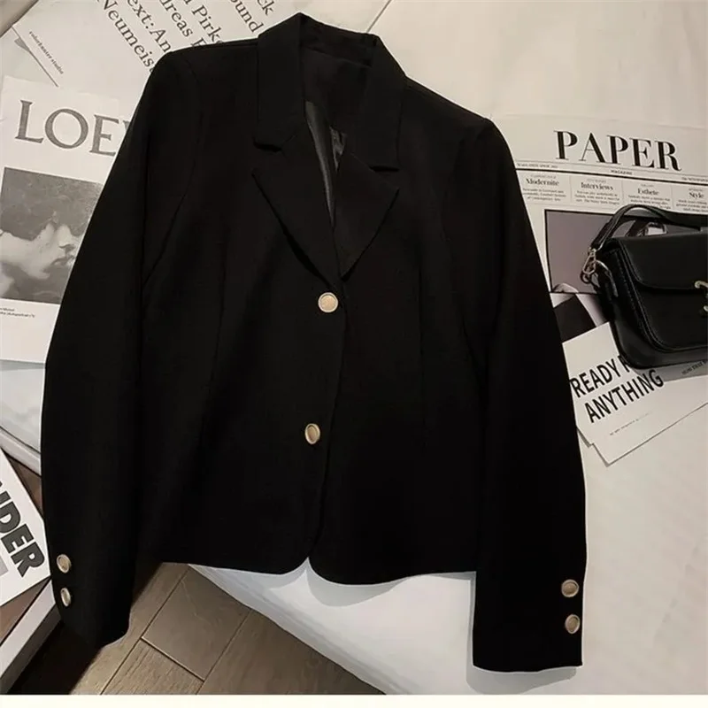 

Pink Suit Jacket Women Person Spring Autumn 2026 New Korean Blazer Jacket Short Temperament High Sense OF Western Female Tops