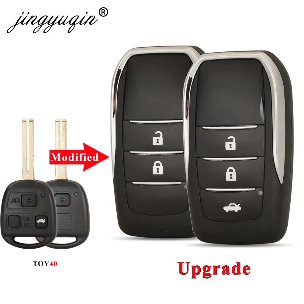 Jingyuqin 2/3 przyciski zmodyfikowane etui z kluczykiem zdalnego sterowania dla Lexus RX300 RX350 RX400h SC430 GX470 LS400 GS300 ES300 ES330 LX470