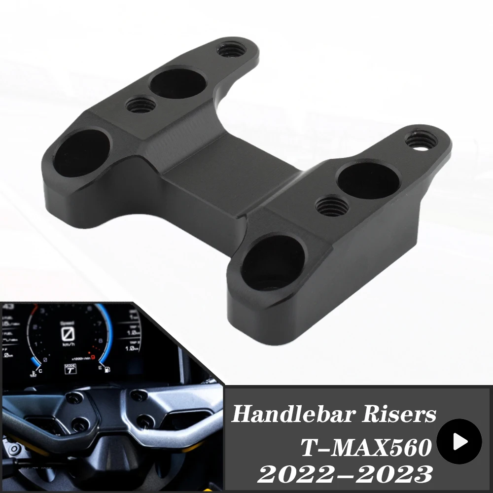 Elevador de manillar de motocicleta para Yamaha TMAX 560 T-MAX560 TMAX560, T-MAX, 560, 2022, 2023, nuevo, negro