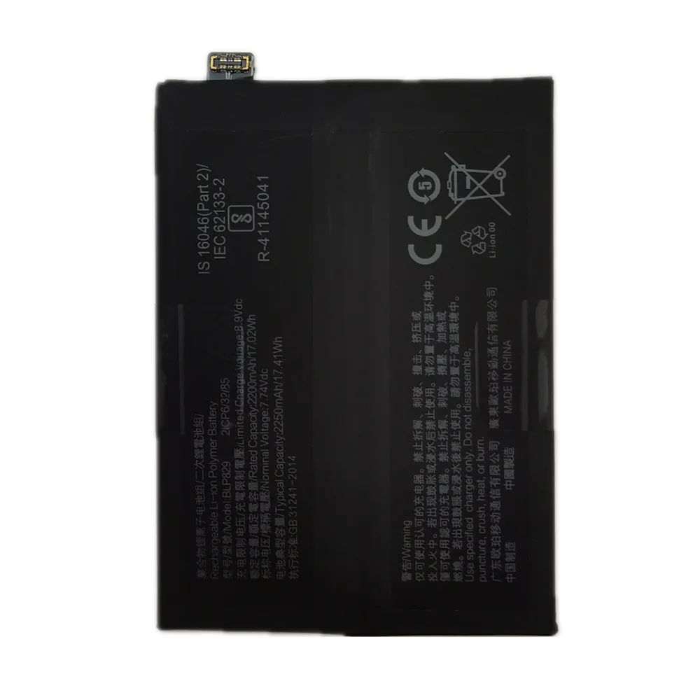 2024 Years High Quality BLP829 1+ Original Battery For OnePlus 9 One Plus 9 4500mAh Mobile Phone Replacement Battery Bateria