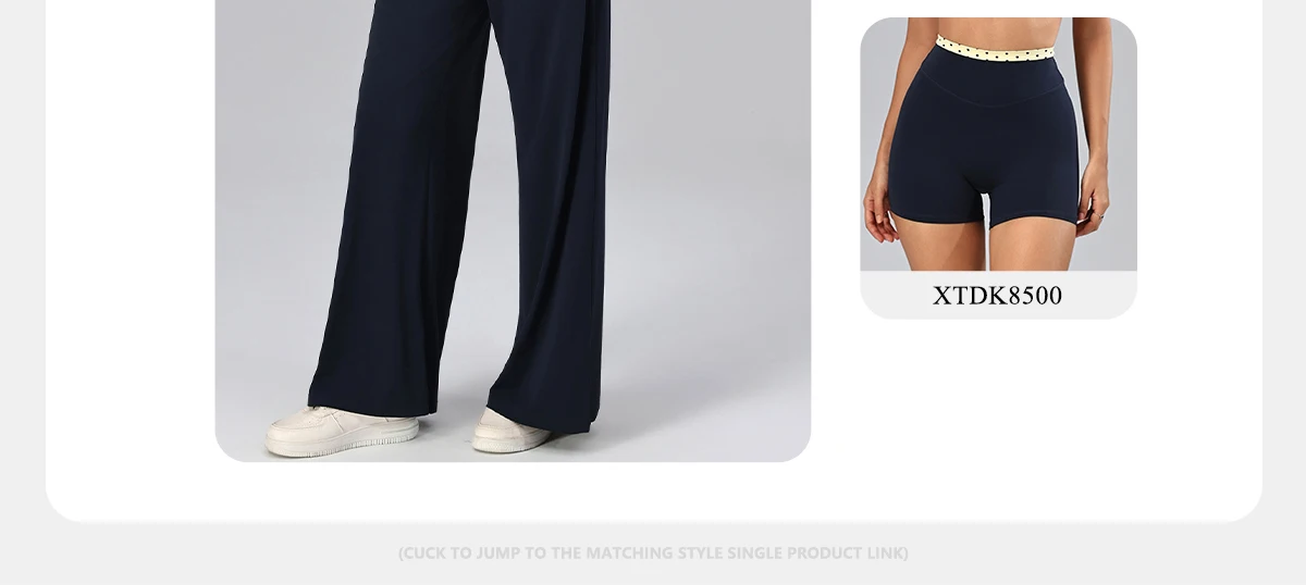 Damen-Yoga-Set, 2-teilig, Polka-Dot-Verzierung, Tanktop, Hose mit Kordelzug und elastischem Bund, weite Beine, für Training, Fitnessstudio, Laufen, Freizeit und Sport. – Detail 4