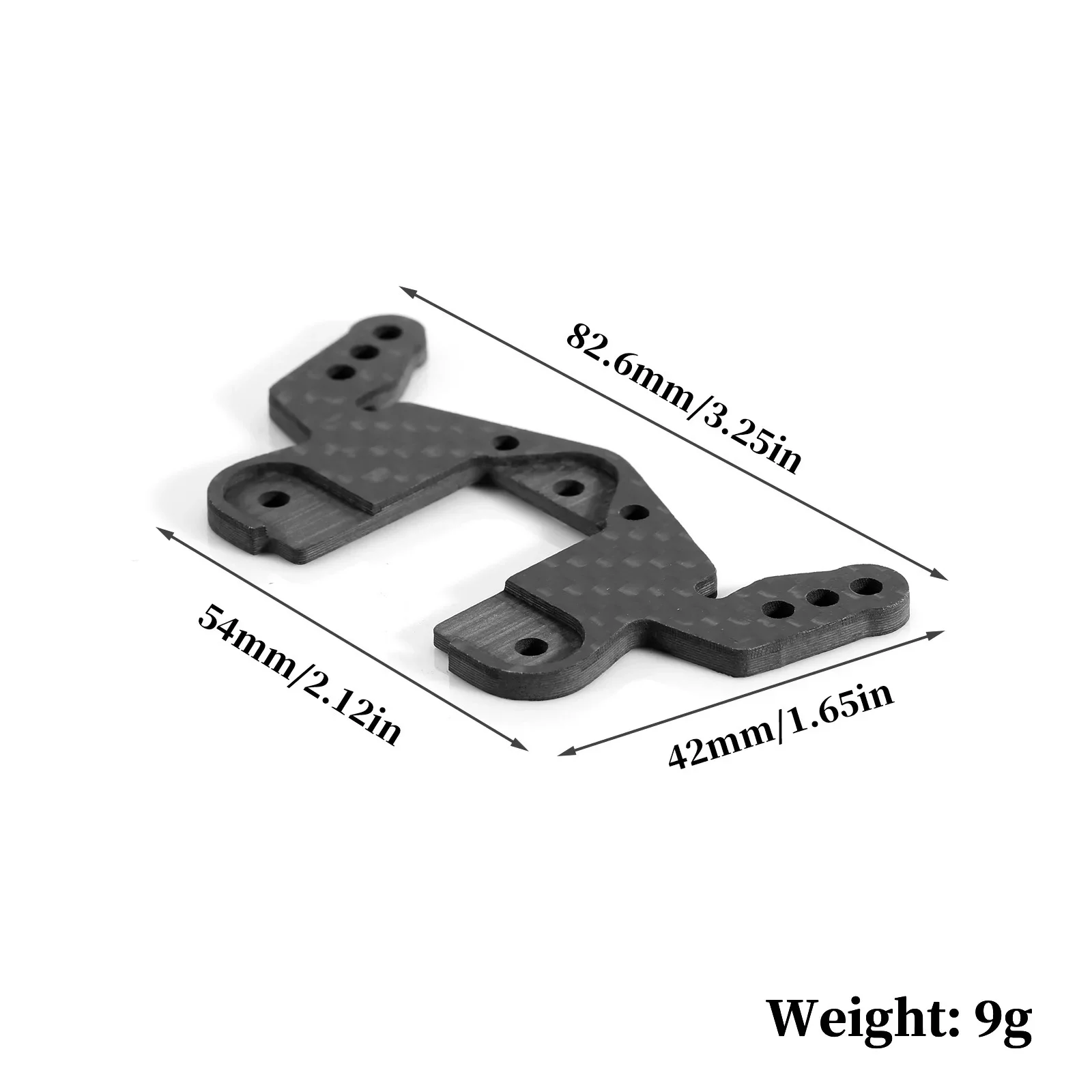 Carbon Fiber Rear Shock Tower Shock Mount  for 1/10 RC Car Tamiya Hotshot II Metal Upgrade Parts RC Crawler Car Truck Buggy