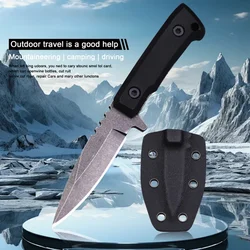 2024 new 440C stainless steel mini pocket straight knife,EDC outdoor camping knife, high quality multi-function knife