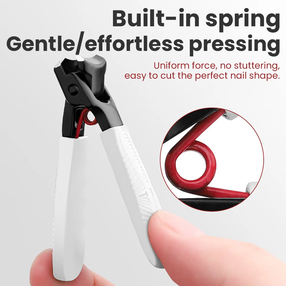 Anti-Splash Nail Clipper Stainless Steel Large Opening Nail Clippers Toe Cutter Trimmer Scissor Household Portable Manicure Tool