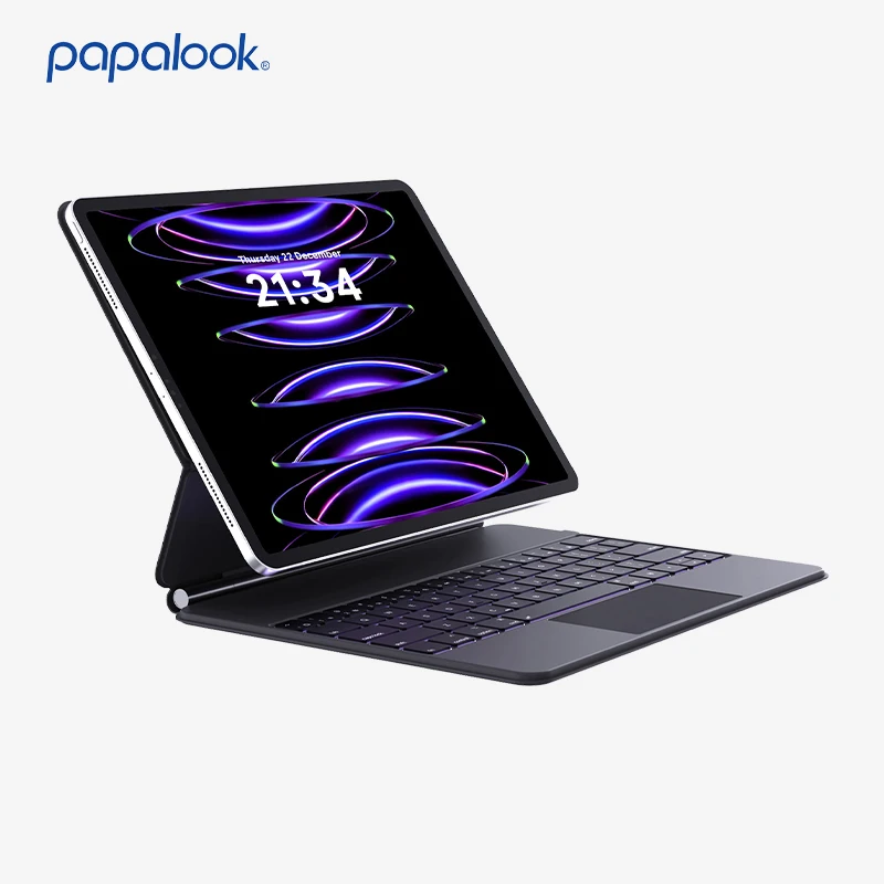 

iPad Pro12.9 Keyboard Magnetic Floating Smart Keyboard Folio Bluetooth Wireless Backlit Rechargeable Keyboard Case With Touchpad