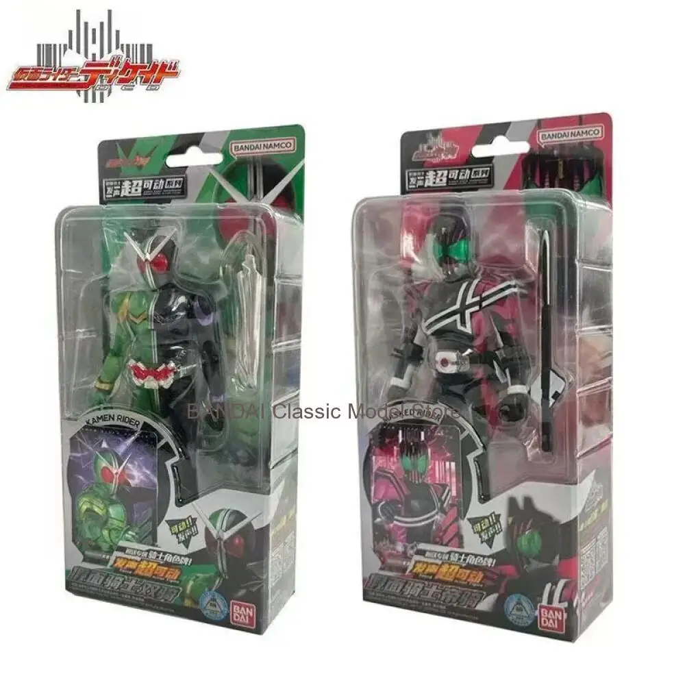 

Bandai Genuine Kamen Rider Figure Toys Sound Super Action Series Decade & Double Anime Model Decoration Creative Gifts