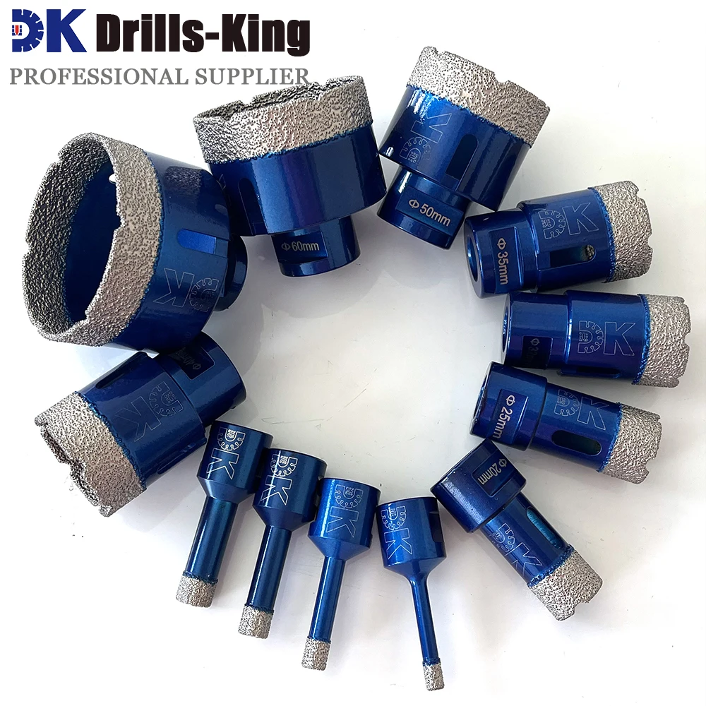 M14 Thread Vacuum Brazed Dry Diamond Drilling Core Bits Ceramic Tile Hole Saw Granite Marble Porcelain Brick Drill Bit Tools 1pc