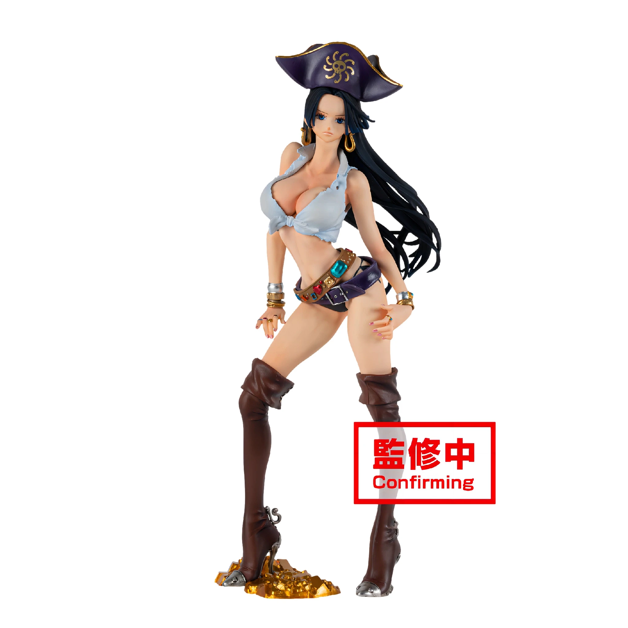 ใหม่ในสต็อก Bandai ของแท้ BANPRESTO One Piece Action Figures Chronicles Boa Hankook 23 ซม.คอลเลกชันเครื่องประดับของขวัญของเล่น