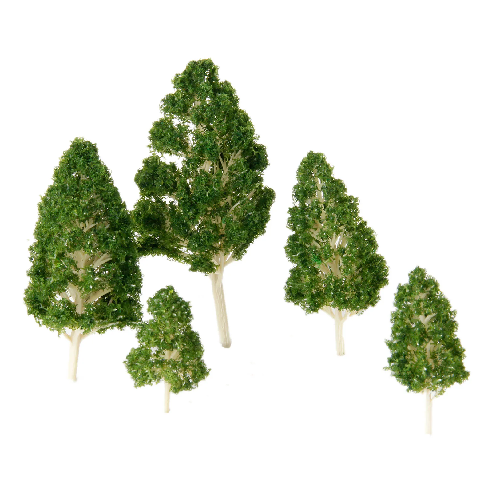 5pcs Green Trees Model Aritificial Plant Train Railway Wargame Diorama Park Scenery Layout HO N Z Building Landscape Accessories