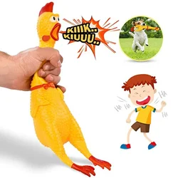 Screaming Chicken Squeeze Sound Toy Pets Dog Toys Product Shrilling Decompression Tool Squeak Vent chicken Chicken Interesting