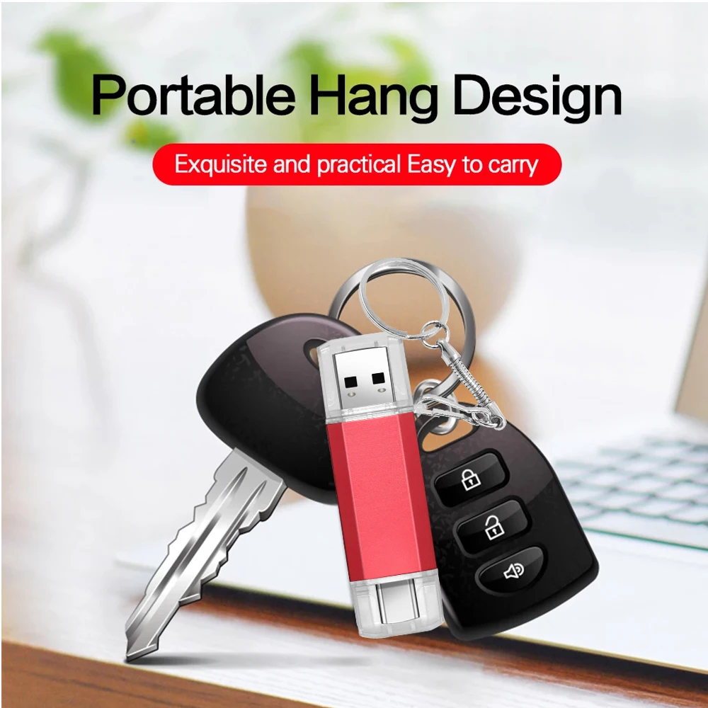 High Speed TYPE-C Pen Drive 64GB OTG Memory Stick Black Creative Business Gift USB Flash Drive 32GB Golden Red Pendrive 16GB