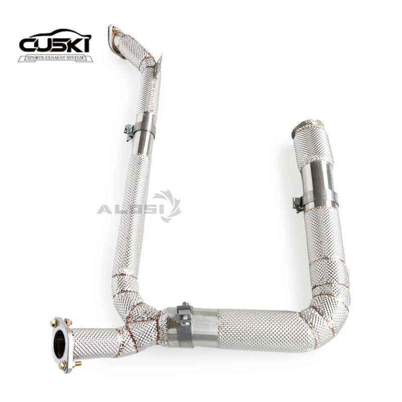 

Нержавеющая сталь с изолированной выхлопной трубой подходит для Porsche Boxster S 718S 2.5T 2016-2023, модернизация автомобильной выхлопной трубы