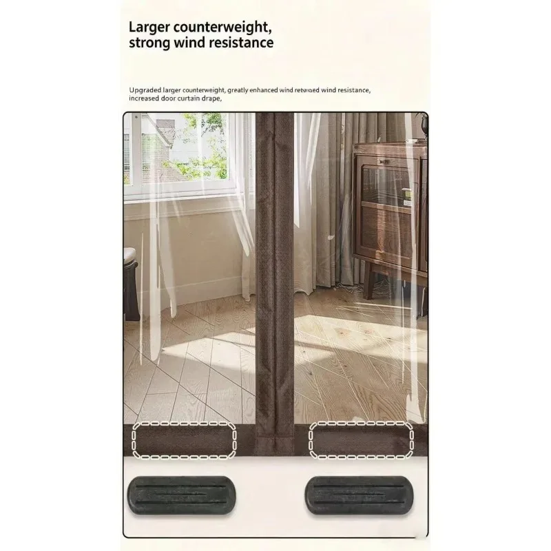 Environmentally friendly PVC door curtains are heat-insulating, windproof and cold resistant easy to install and not easily torn