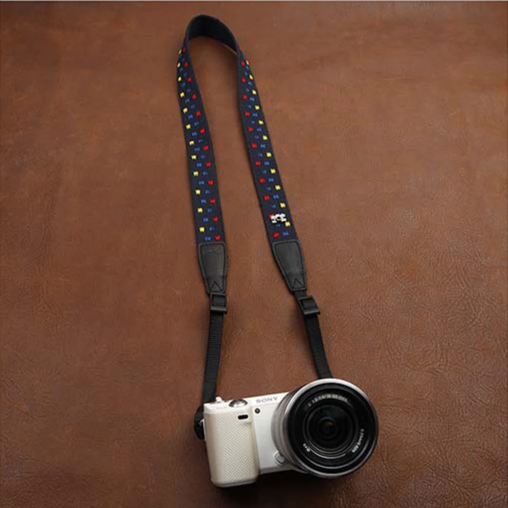 Fashion Series Cotton SLR Digital Camera Strap Universal Micro Single Photography Shoulder Strap Adjustable Camera Strap