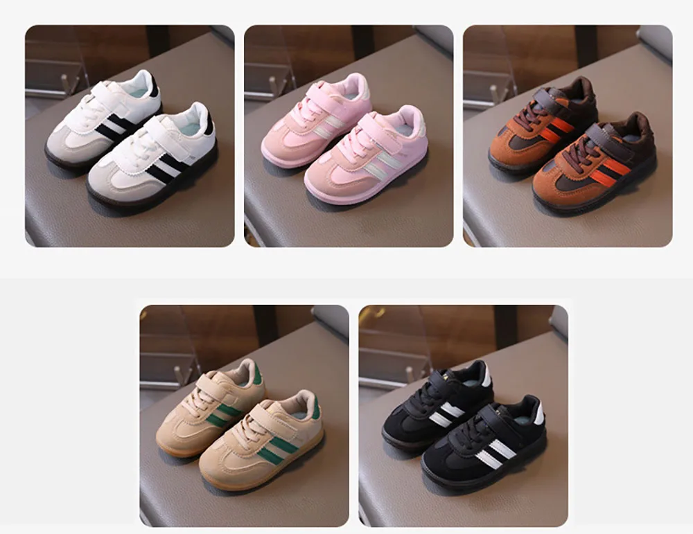 PU-Leder-Sportschuhe für Kinder, wasserdichte Mädchen-Turnschuhe mit weichen Sohlen, Ergonomie, rutschfeste Kleinkinderschuhe für Kinder – Detail 4