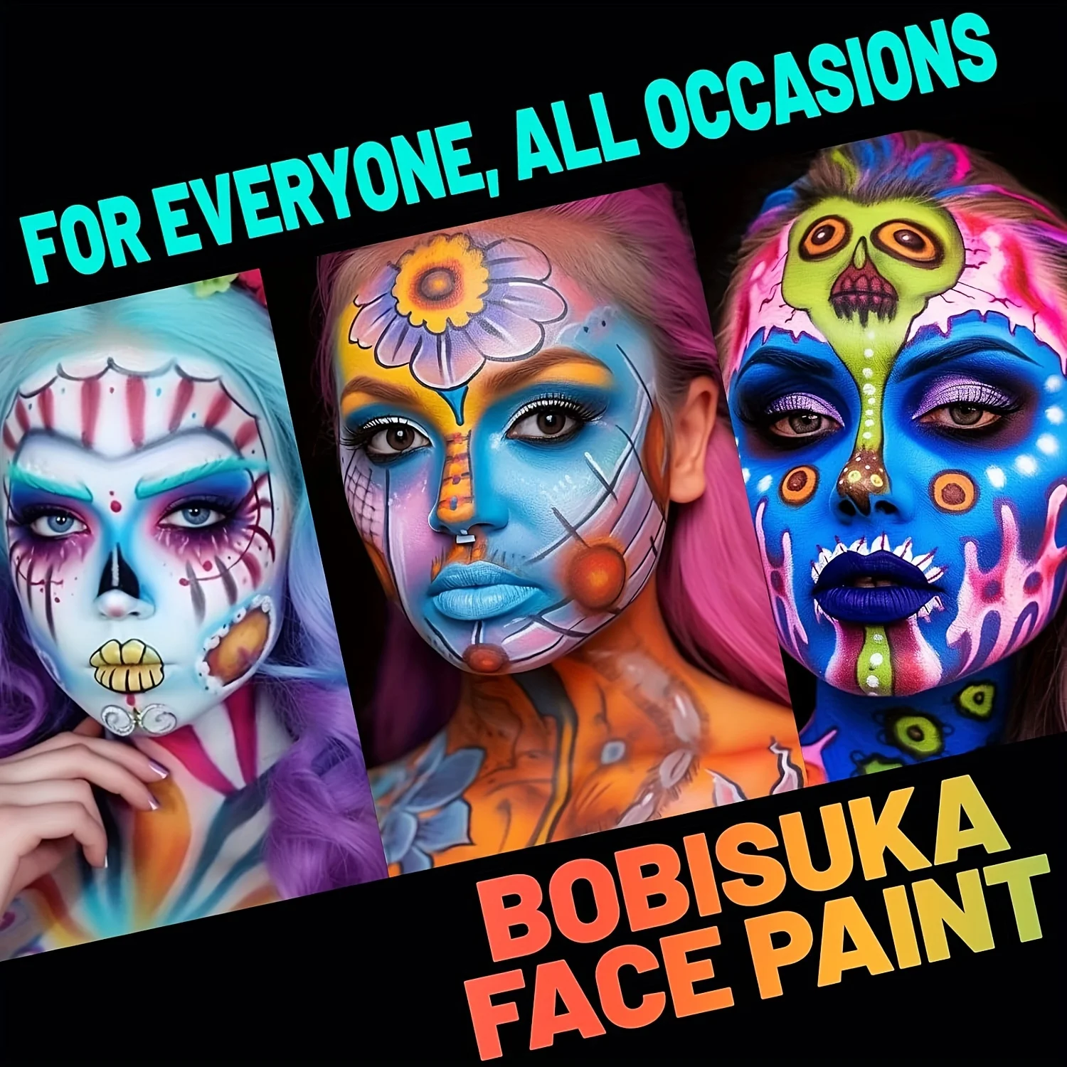 15-color Watercolor Body and Face Paint Set Suitable for Role-playing Halloween Makeup Parties Birthdays Face and Body Painting