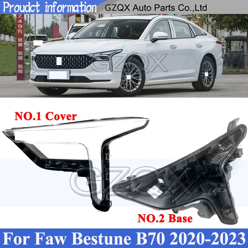 

CAPQX Headlight Base Cover Back Lid For FAW Bestune B70 2020-2023 Head Lamp Back House Rear Shell Headlight Cover Shell