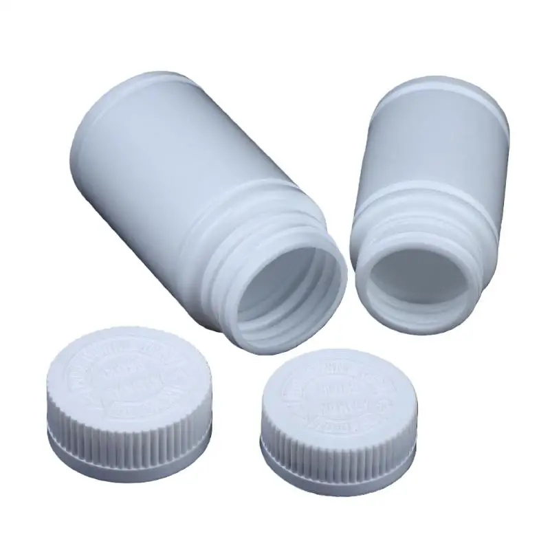 10 Stück 20–225 ml Pillenfläschchen, Tablet-Kapsel, festes Pulver, tragbare Behälter, Kunststoff, HDPE, weiße leere Verschlussflaschen