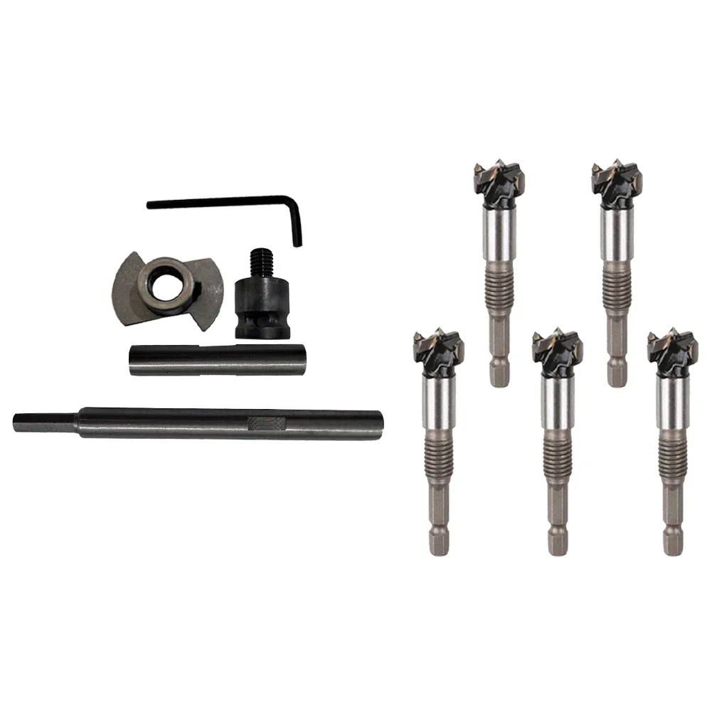 

A Must Have 10 Piece Wooden Drilling Kit Comes With All Essential Equipment Like The Extension Rods And Adapter