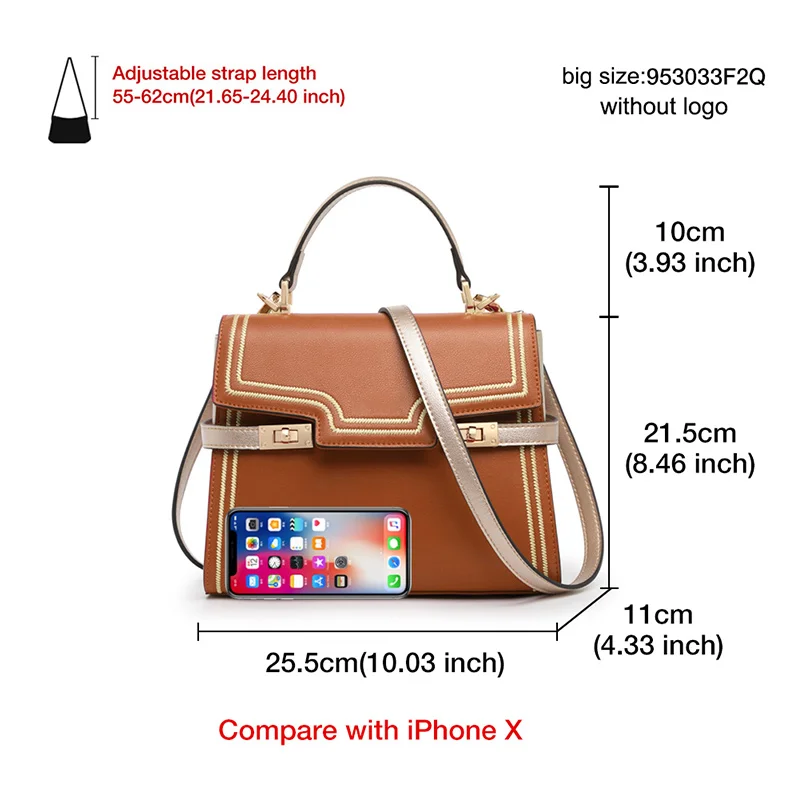 Imagem -03 - Foxer-bolsa Mid Feminina Bolsa Crossbody Alta Capacidade Bolsa de Ombro Couro Dividido Bolsa de Luxo Flap Messenger Senhoras Elegante Mulheres