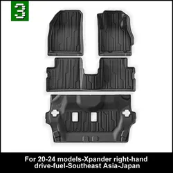 Use for Mitsubishi Xpander car carpet AllWeather car Floor Mat Fit For Mitsubishi Xpander custom waterproof car floor mat RHD