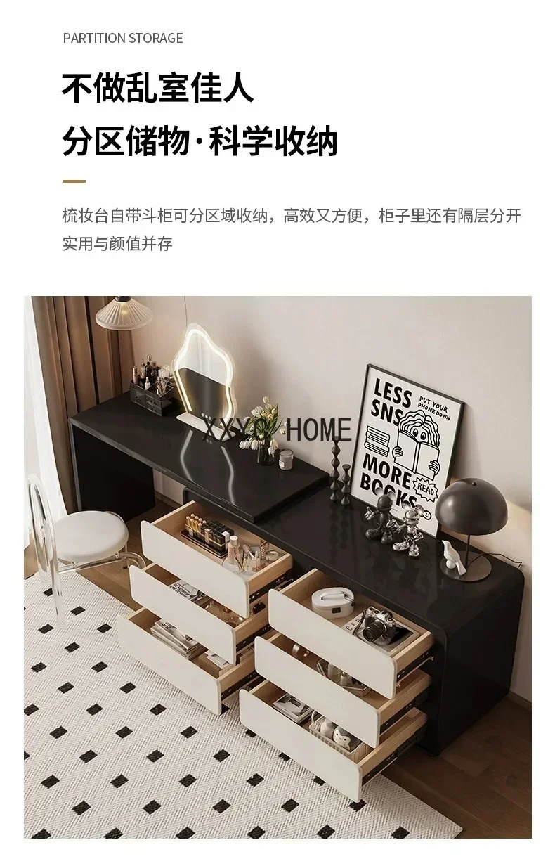 Commode rétractable d'angle intégrée, Table de maquillage, chambre à coucher, Simple et moderne