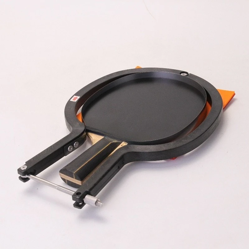 Table Tennis Rubber Die Cutting Machine Hand Cut Rubber Paddle Tool With Straight Flared Handle Blade Holder And Blades