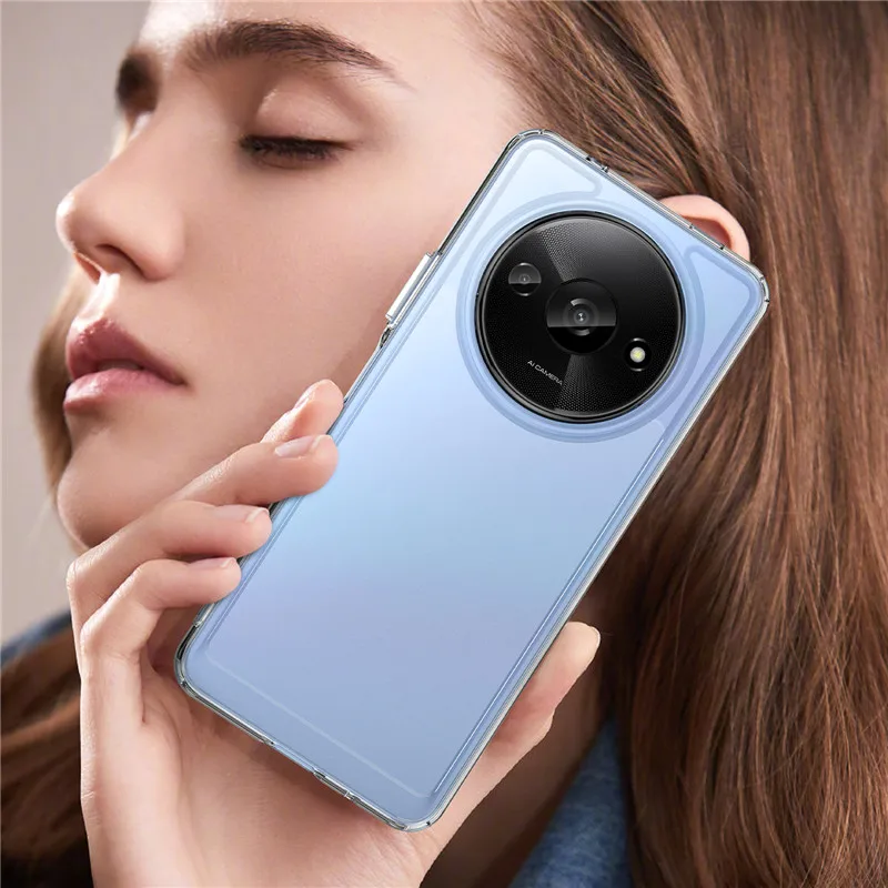 

For Xiaomi Redmi A3 Case Xiaomi Redmi A3 Cover TPU Border Acrylic Backplane Protective Phone Cases On For Xiaomi Redmi A3 Funda