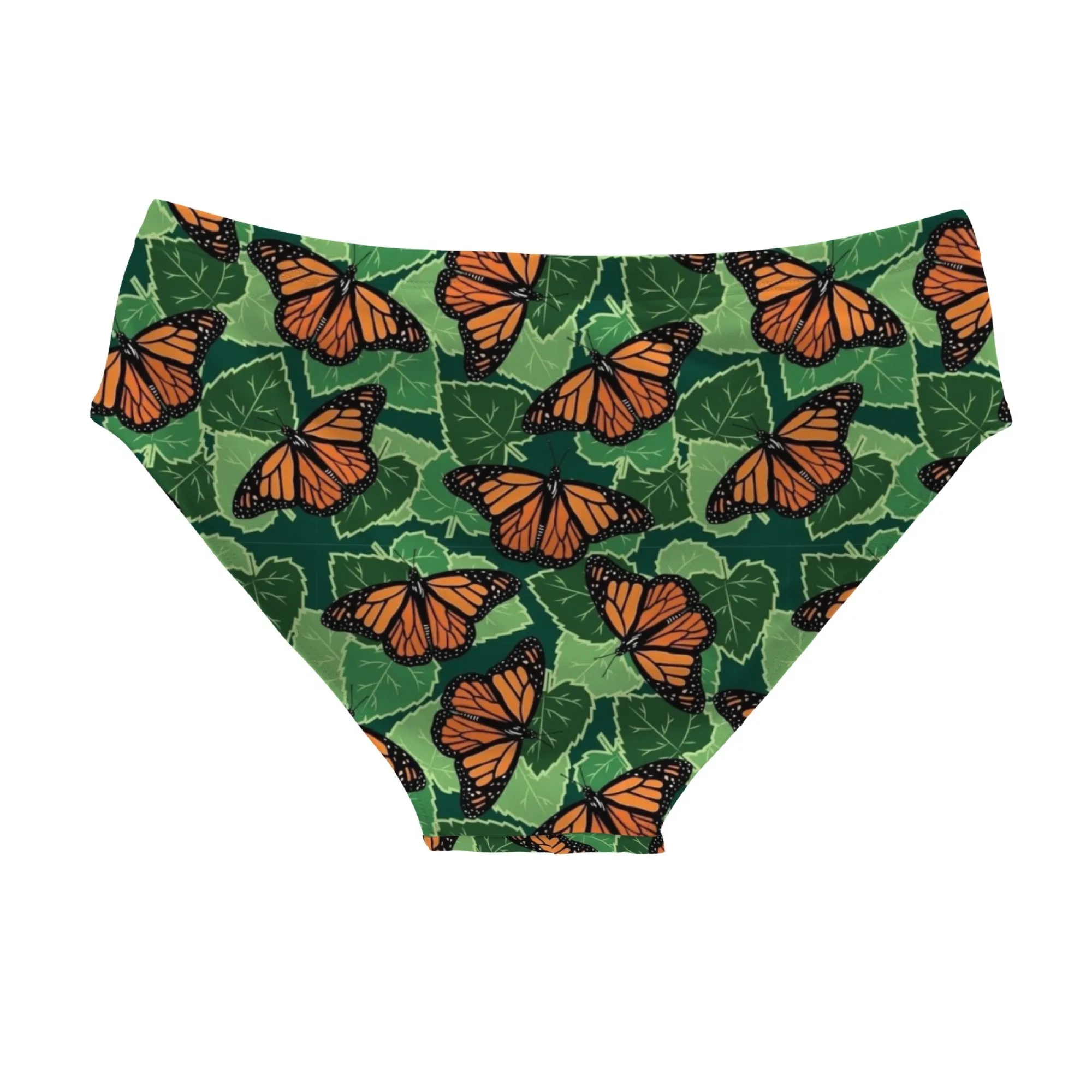 Natural Butterfly Swim Trunks Elastic Soft Skin-Friendly Men's Triangle Trunks Beach Carnival Swim Bathing Novel Men's Swimsuit