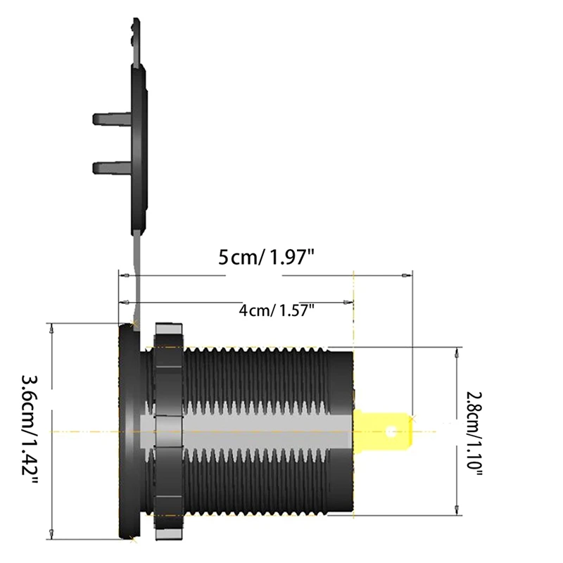 Металлическое быстрое зарядное устройство 3,0 и тип PD C45W USB18W, автомобильное зарядное устройство, розетка USB, быстрая зарядка