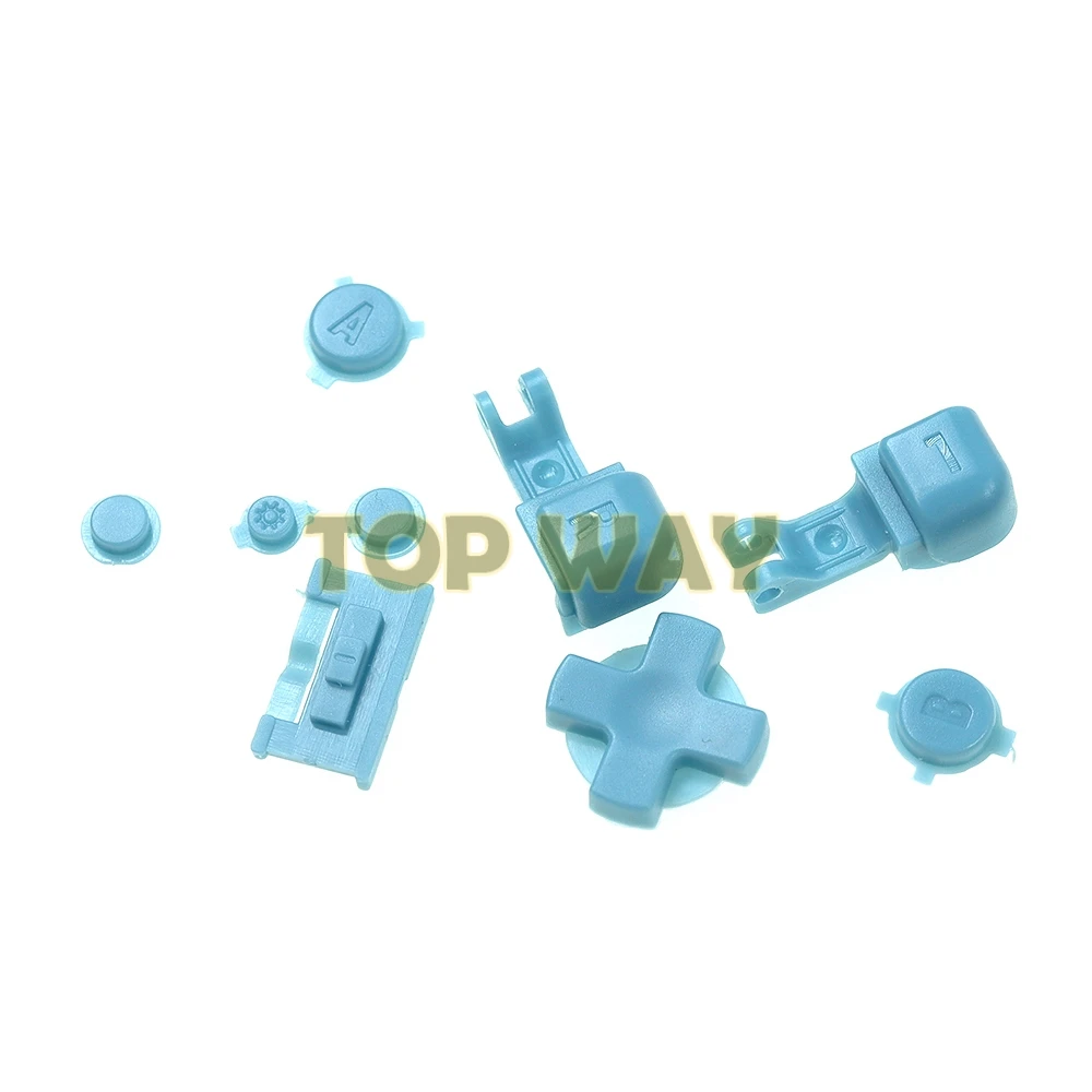 20 مجموعات ل GameBoy Advance SP GBA SP البلاستيك مجموعة أزرار كاملة ل GBA SP A B حدد بدء تشغيل/إيقاف L R أزرار عدة D الوسادة