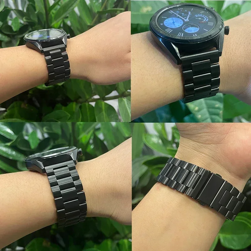 20mm 22mm Stainless Steel Strap for Samsung Galaxy Watch 7 6 5 4 5Pro Gear S3 6 4 Classic Metal Band for Huawei Watch GT5 4Pro 3 image 2