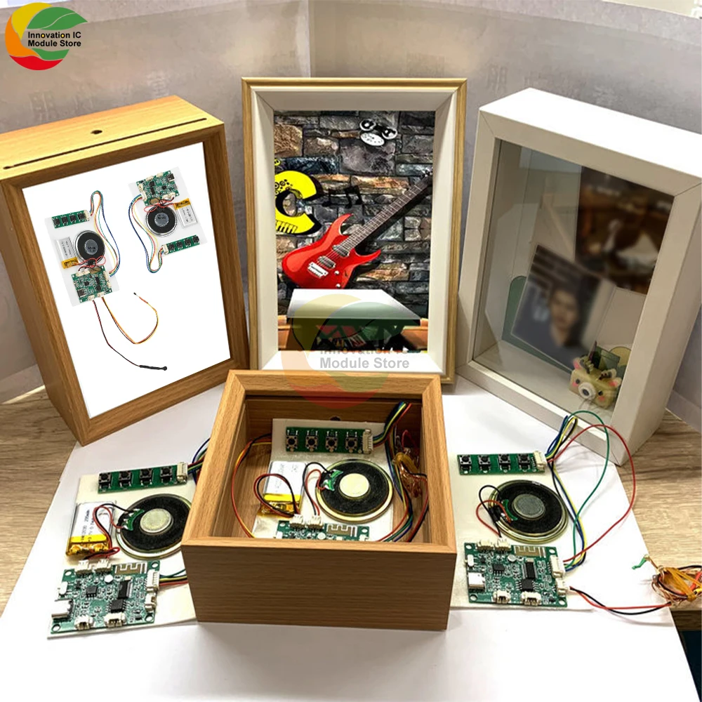 Módulo de gravação bluetooth diy, placa de decodificação de mp3, módulo de movimento de placa de gravação, capacidade de 8m, reprodutor de mp3