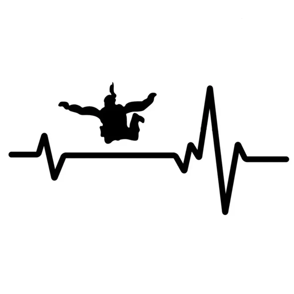 

16.8X8CM Skydiving Woman Parachute Adventure Vinyl Decal, Extreme Sports Sticker for SUV Truck Motorcycle Laptop,Auto Decor