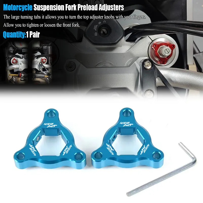 

For CFMOTO CF Moto 450MT MT450 MT 450 MT CF450MT Motorcycle Accessories Front Suspension Fork Preload Adjusters Cap