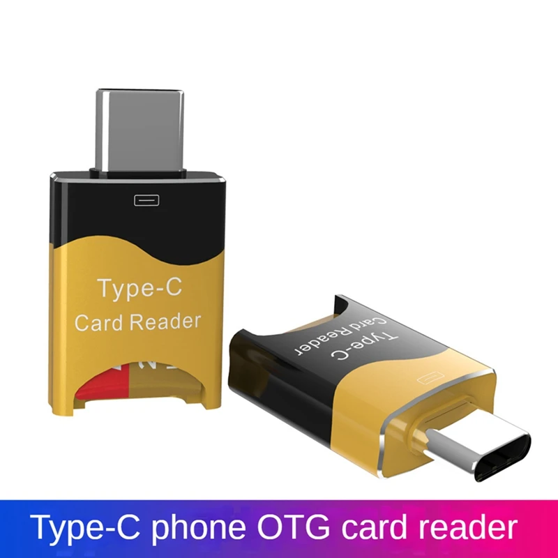 Mini lettore di schede di tipo C Lettore di schede OTG mobile Slot per schede Lettore di schede TF Flash Drive plug and play