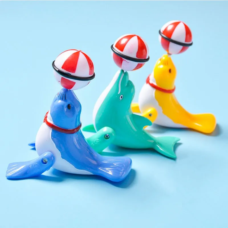 

Cute Sea Lion Wind Up Toys Baby Bath Toys Plastic Clockwork Pool Toy Funny Water Play Games Educational Toys for Children Gifts