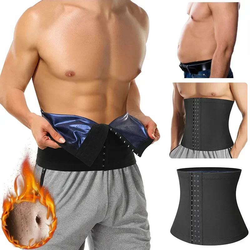 

Corset Sweat Trainer Workout Men Burning Fat Waist Sauna Slimming Shaper Thermo Shapewear Girdle Gym Control Belt Abdomen Tummy