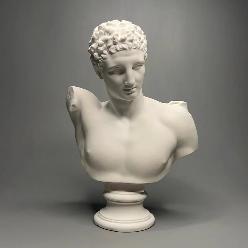 

Hermes Art Gypsum Sculpture Desktop Decoration Ornament Ancient Greek God Statue Sketching Teaching Aid Bar Home Decoration Gift