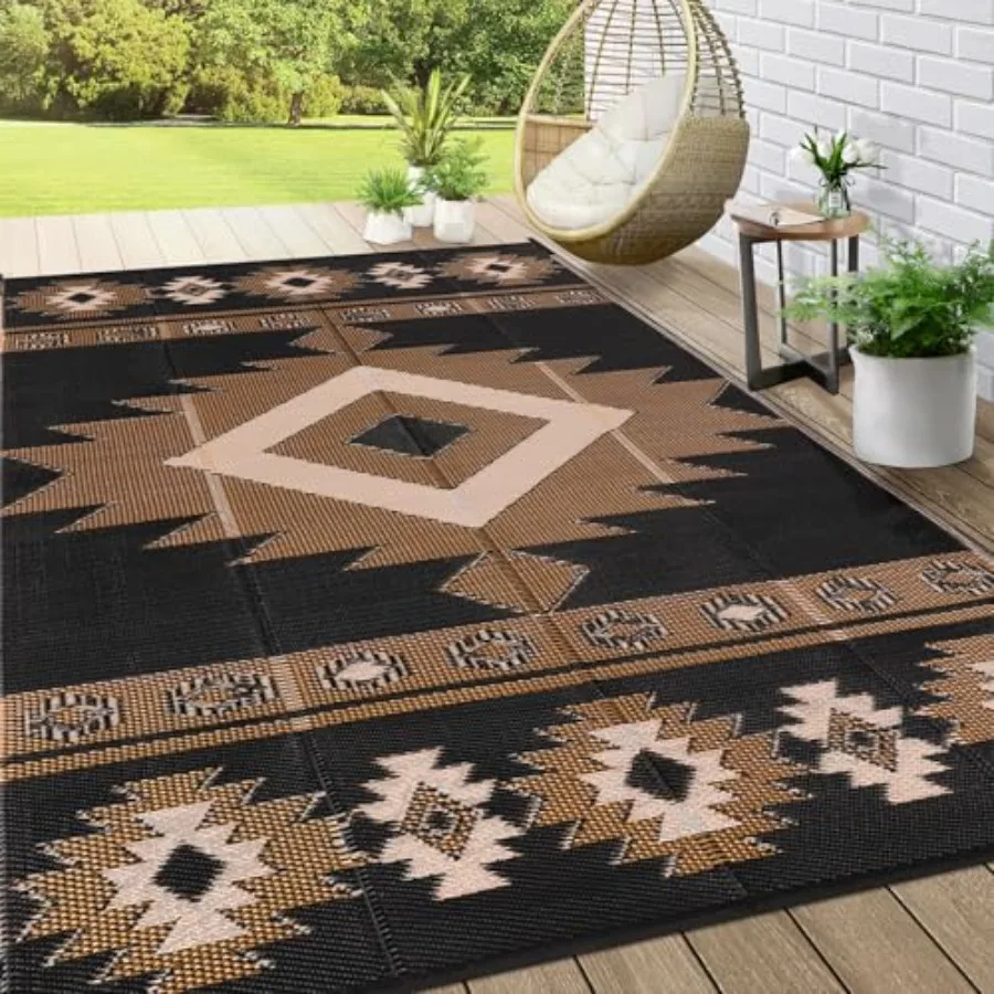

Outdoor Rug 8x10 Feet for Patios Waterproof Reversible Plastic Straw Rug Patio Mat Clearance Outdoor RV Camping Mat Outside Are