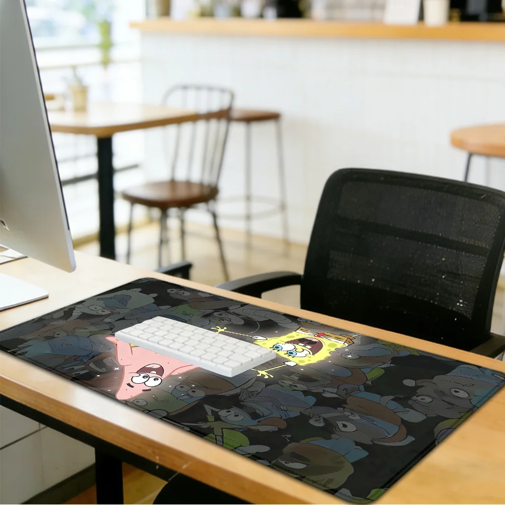 Large Mouse Pad S-Spongebobes Washable Non-slip Rubber Office And Gaming Computer Desktop Mat ,Desk Pad ,Computer Accessories