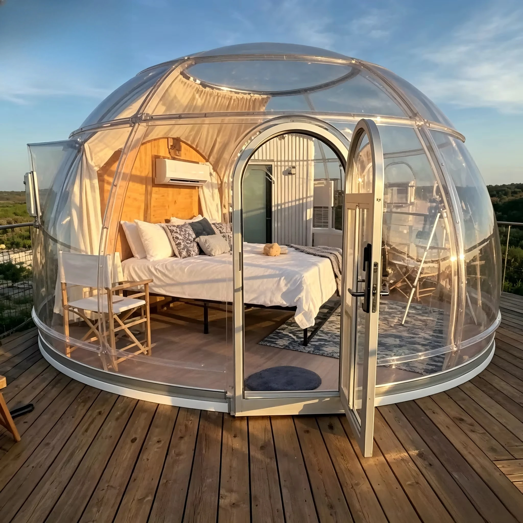 

New Commercial PC Inflatable Modern Transparent Bubble Balloon House Air Dome Tent Easy Installation 1 Year Warranty Model