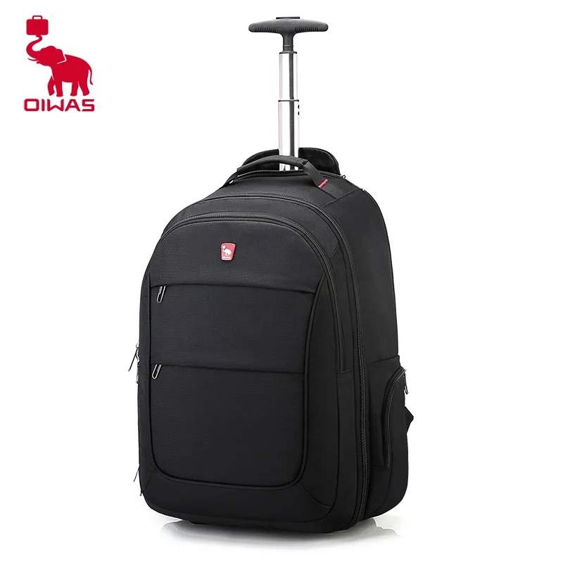 

OIWAS Multi Carry Backpack Waterproof Rolling Gym Bag Business Trolley, Lightweight 20Inch Carry on Luggage For Women Teens